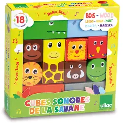 Træklodser med lyd - Jungledyr