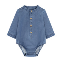 BeKids Langærmet Body - Medium Blue Denim
