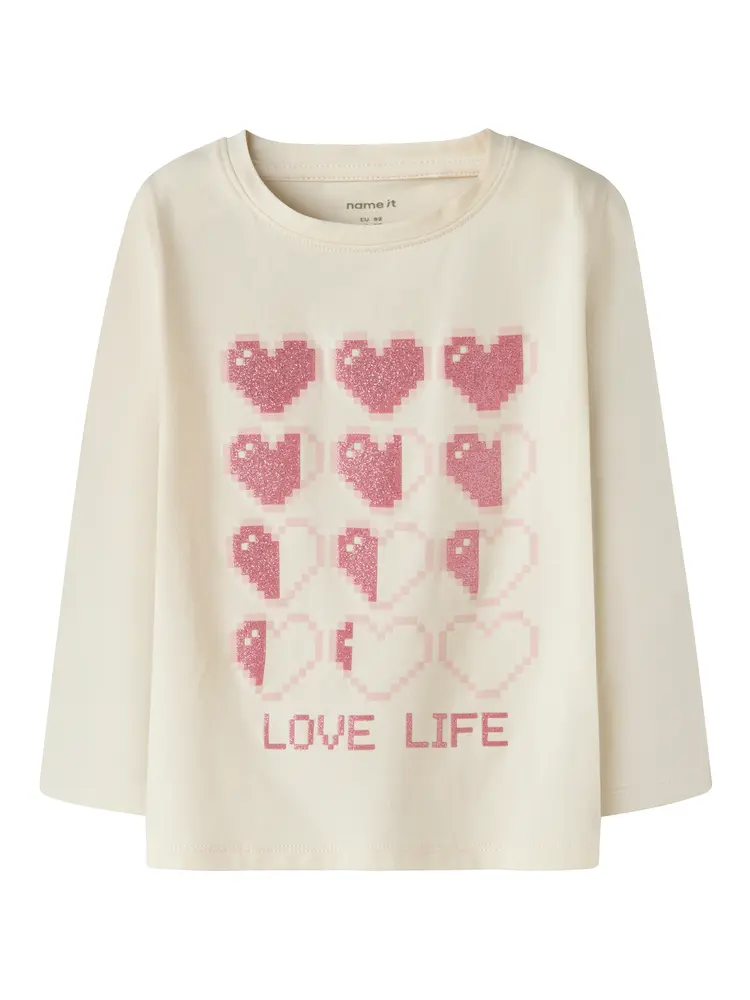 Name It Laraine Bluse - Antique White - 92 billede