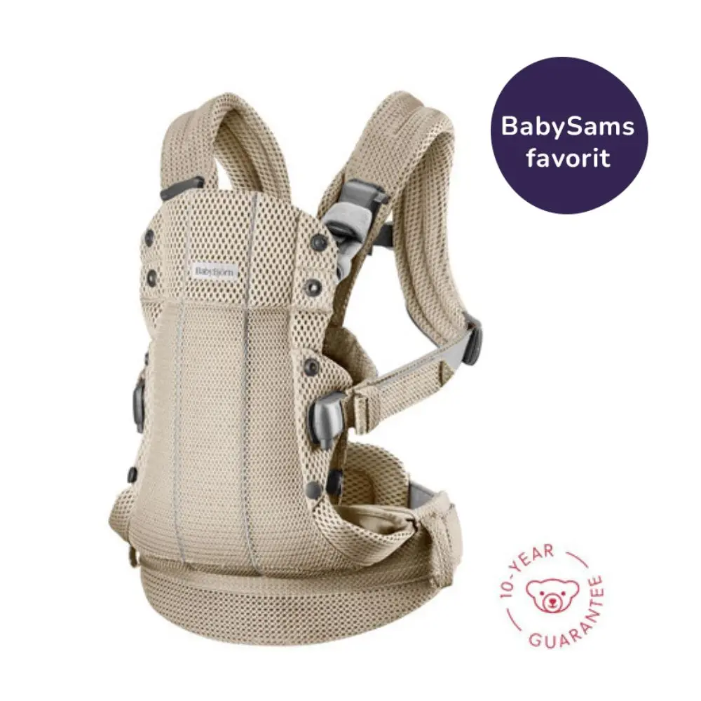 BabyBjörn Bæresele Harmony, 3D Mesh - Grå Beige