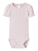 Happy Kortærmet Body - Cradle Pink