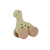 Wooden Dino on Wheel