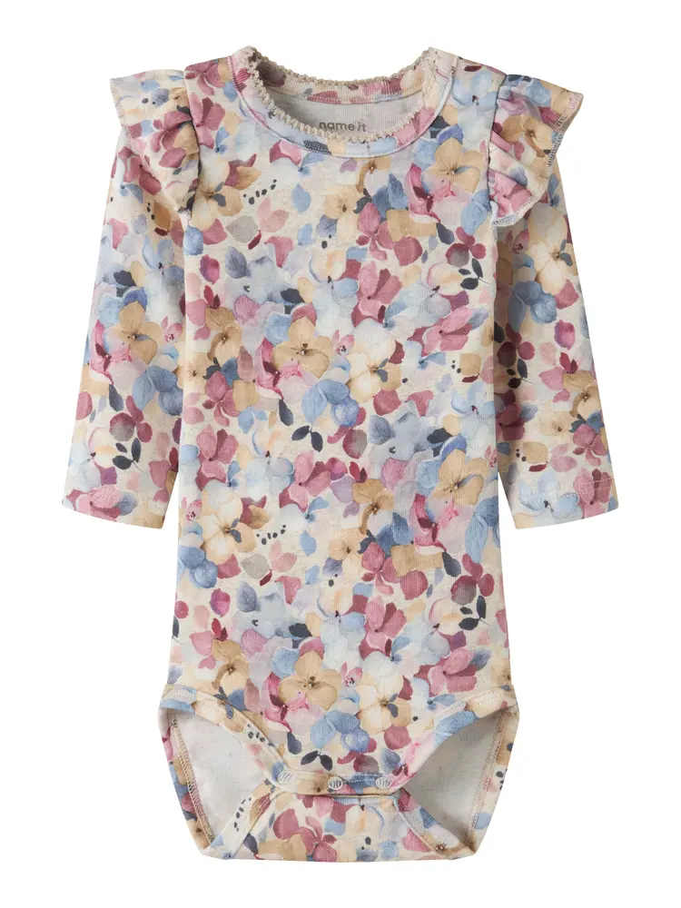 Name It Nadena Langærmet Body - Peyote Melange - 86