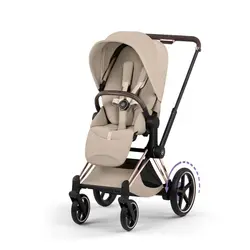 Cybex e-Priam Klapvogn - Style - Sepia Black/Rosegold