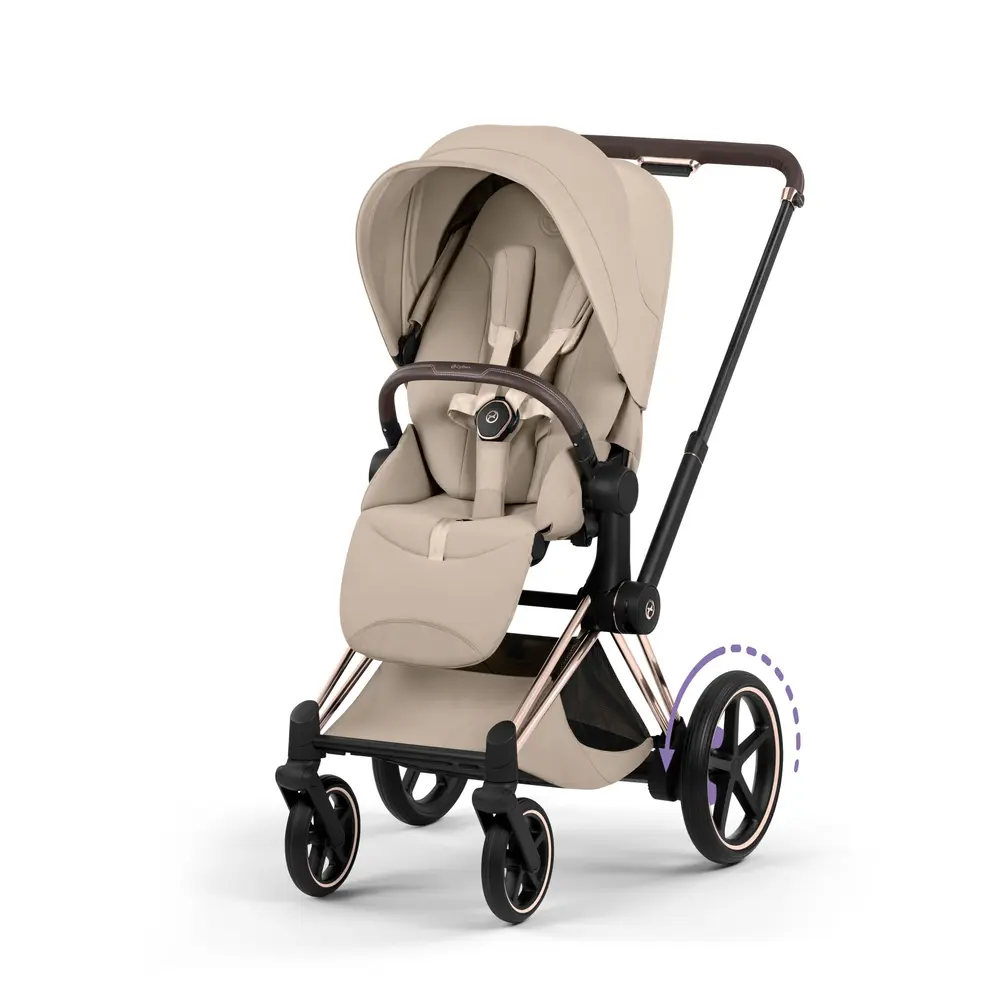 Cybex e-Priam Kombivogn - Style - Sepia Black/Rosegold