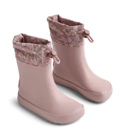 Zerro Barefoot Termo Gummistøvle - Powder flower meadow - 23