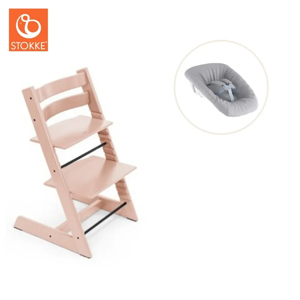 product-Højstol inkl. newborn sæt - serene pink