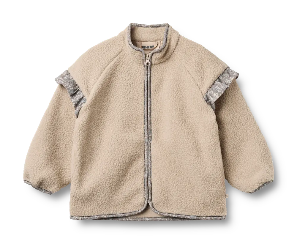 Wheat Ellena Fleece Jakke - Grey Moon - 128