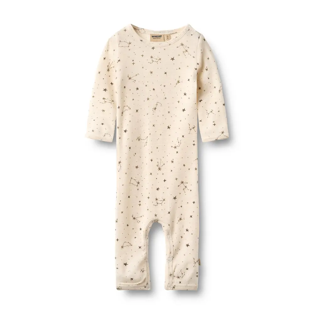 Wheat Haven Uld Heldragt - Eggshell Stars - 80