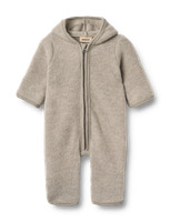 Ata Uld Fleece Heldragt - Khaki melange