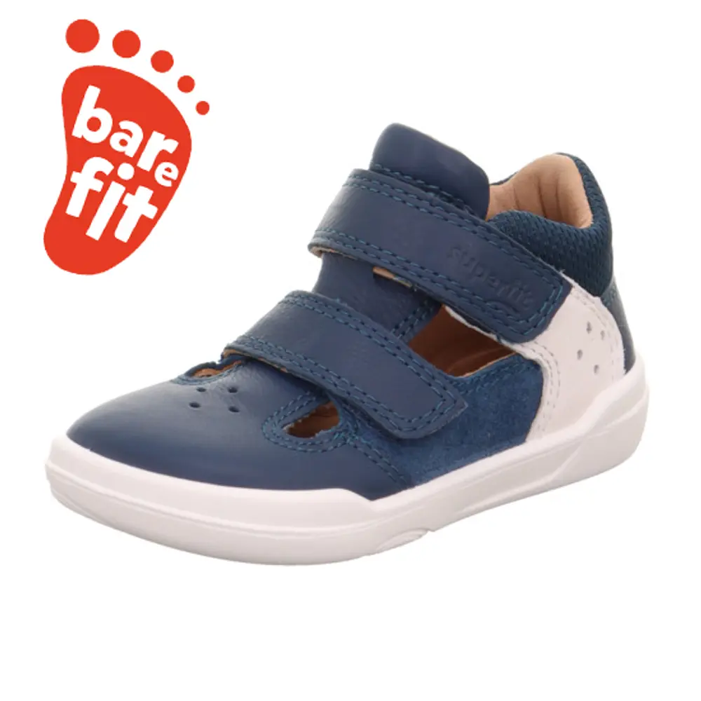 Superfree Barefoot Sandaler - Blå/Hvid - 22
