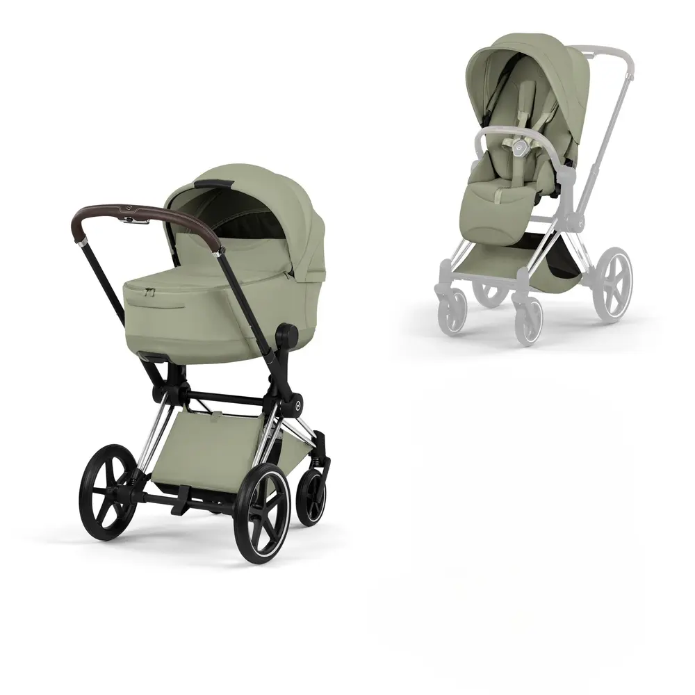 Cybex Priam Kombivogn - Style - Sage Green/Chrome Brown