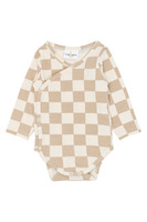 Theo Langærmet Wrap Body - Humus Check