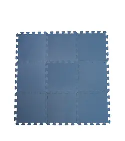 Skumlegegulv Bekids, 9 stk - Støvet Blå