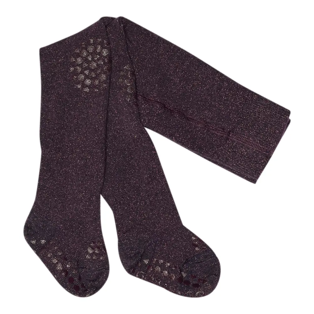 Kravle Strømpebukser Bamboo - Dark Purple - 6-12 MDR.