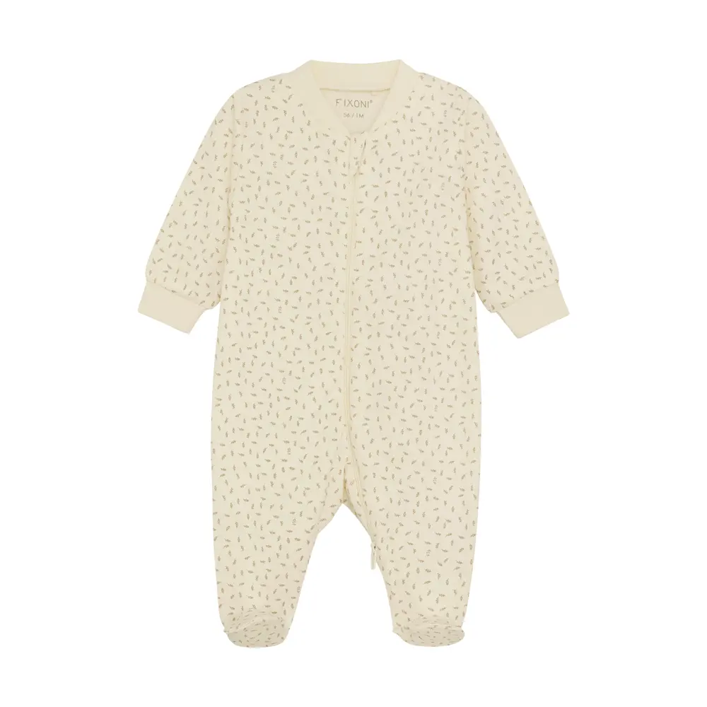product-Natdragt m. lynlås og fod - Sesame - 86