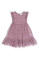 The New Siblings Vadia Mesh Kjole - Elderberry