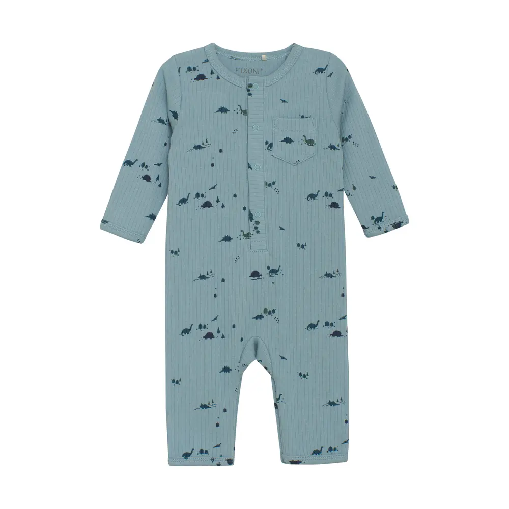 product-Rib Romper Langærmet - 7117 - 44