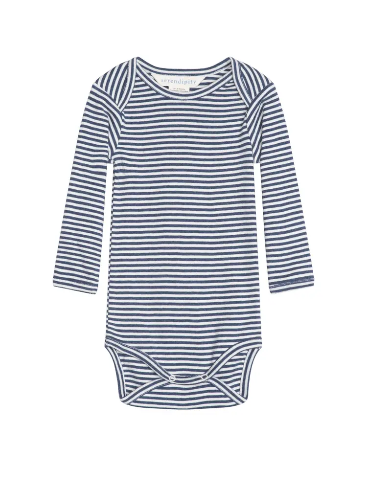 Body m. Striber - Mørkeblå - 56