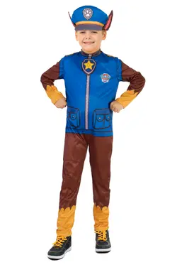 Paw Patrol Chase kostume - BLÅ - 3-4 ÅR