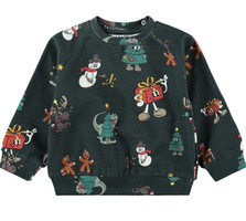 Molo Disc Sweatshirt - Cartoony Xmas