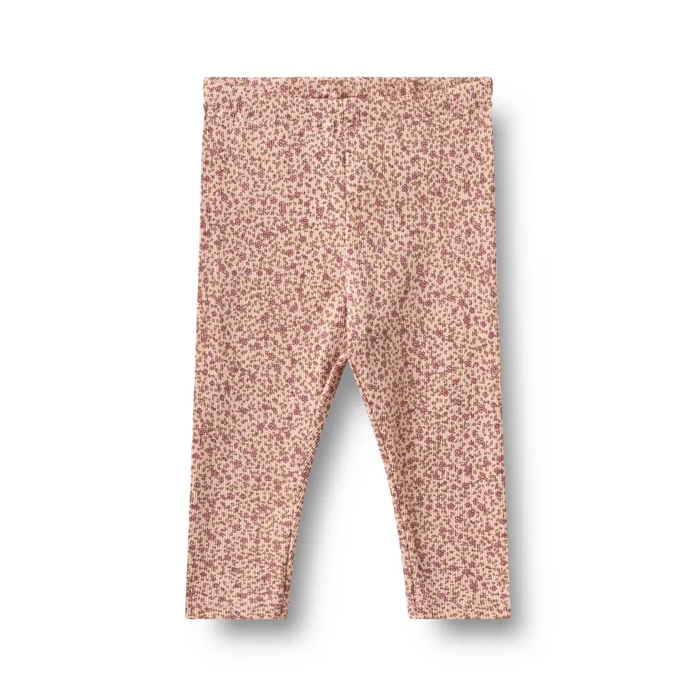 Wheat Leggings - Jules - Dime Rose Small Flowers