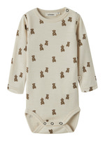 Lil' Atelier Nilo Nun Langærmet Uld Slim Body - Turtledove