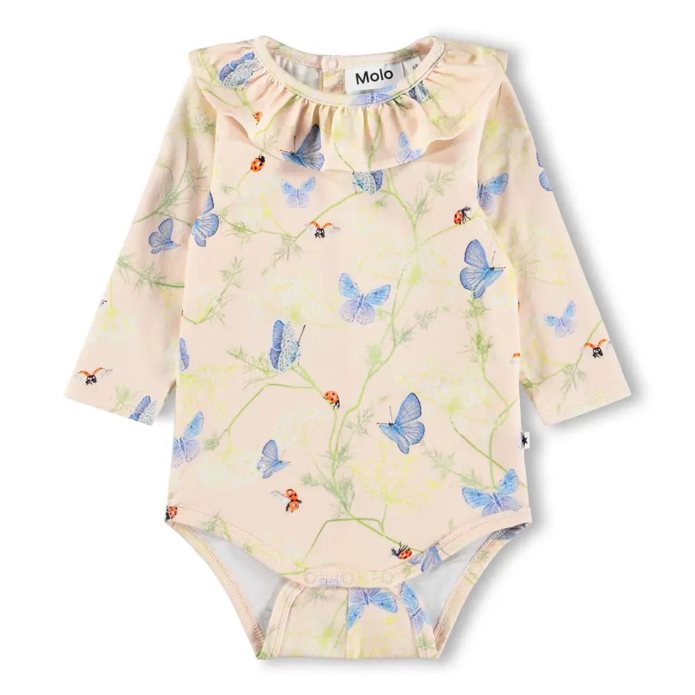 Freya Langærmet Body - Butterflys Cloud - 56