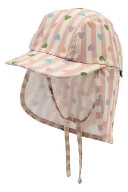 Solhat UV m. Print - Heart AOP - 3-4 ÅR