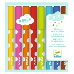 Djeco Tuscher - 8 stk. - Multifarvet