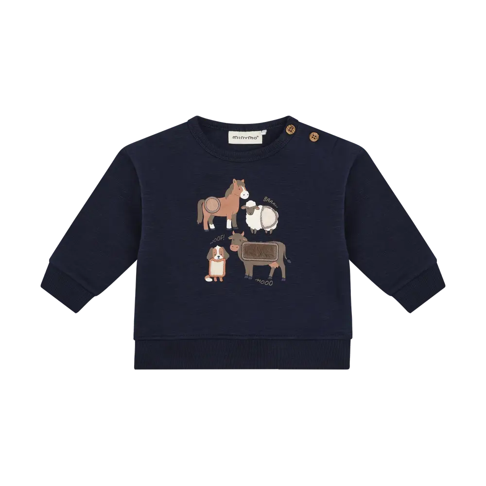 Minymo Sweatshirt - Dark Sapphire - 50