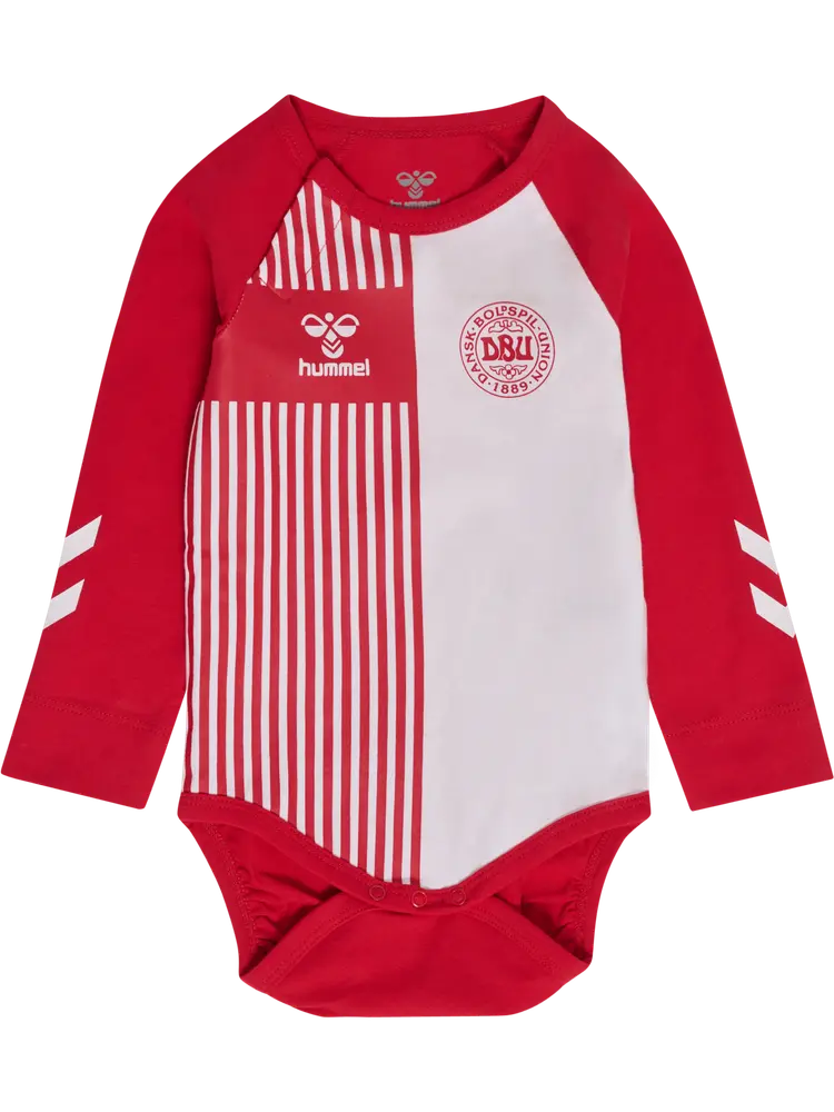 Hummel Mini DBU Stripy Langærmet Body Tango Red 56