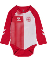 Hummel Mini DBU Stripy Langærmet Body - Tango Red