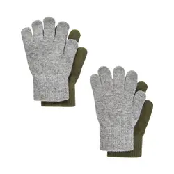 Celavi Military Olive Fingervanter Uld/nylon (2-pak) - Str. 1-2y