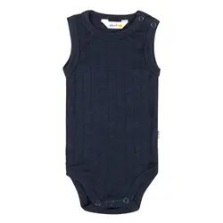 Joha Body Navy Uden Ærmer i Uld Silke - Str. 80cm
