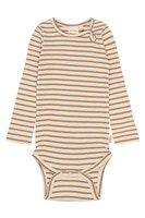 Sky Langærmet Body - Ginger Snap Striped