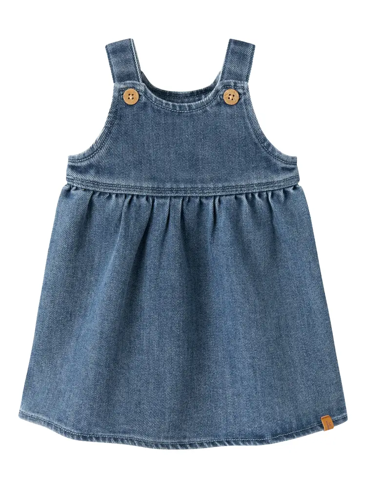 Lil' Atelier Obello Denim Spencer Kjole - Dark Blue Denim - 56