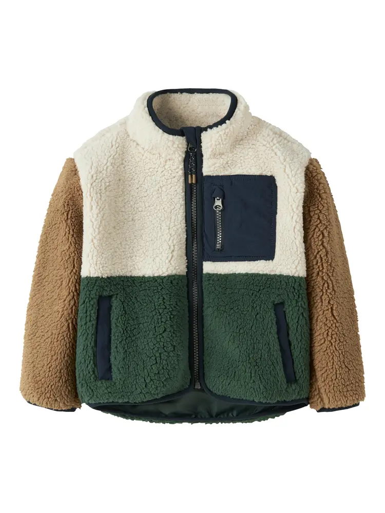 Name It Macey Teddy Jakke - Jungle Green - 104