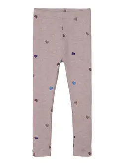 Name It Leggings - Noos - NmfNutti - Burnished Lilac/Hearts