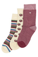 Bamboo strømper 3 pak - BLACKBERRY