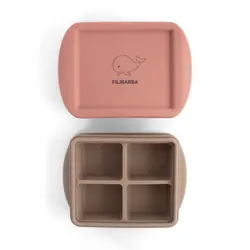 Frysebakke til babymad 4x65 ml - 2-pak - Rose Mix billede