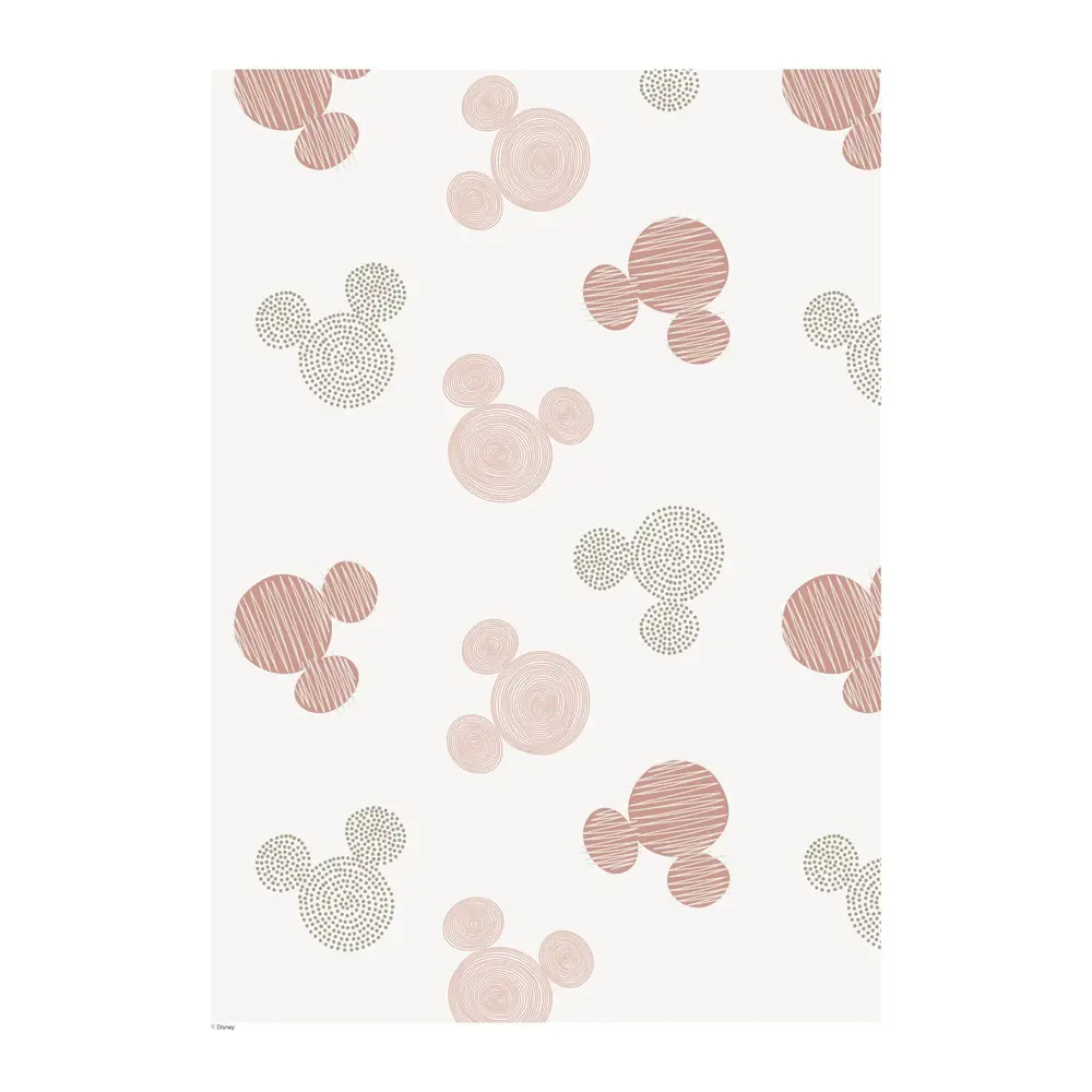 product-Plakat - Mickey Mouse beige mønster 30x40