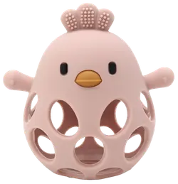 Sansebold med ælling i LFGB silikone, lyserød