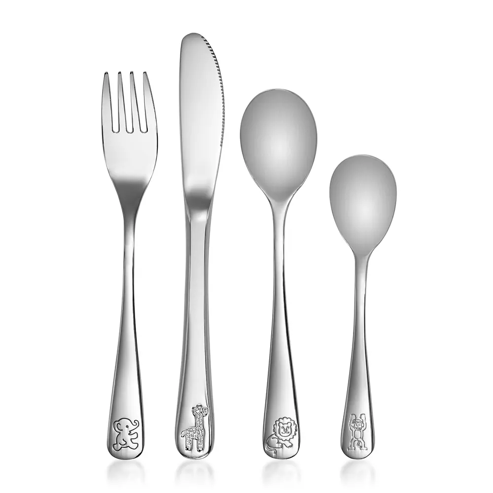 product-Børnebestik I rustfrit stål, 4 stk.