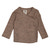 Müsli Uld Rib Wrap Cardigan - Walnut Melange