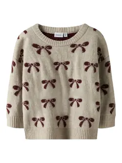 NAME IT Striktrøje Senya Cement