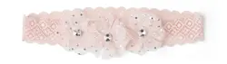 Pandebånd m/blomster - Rosa - ONE-SIZE