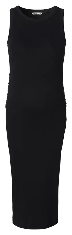 Inaya Rib Kjole - Black - XL