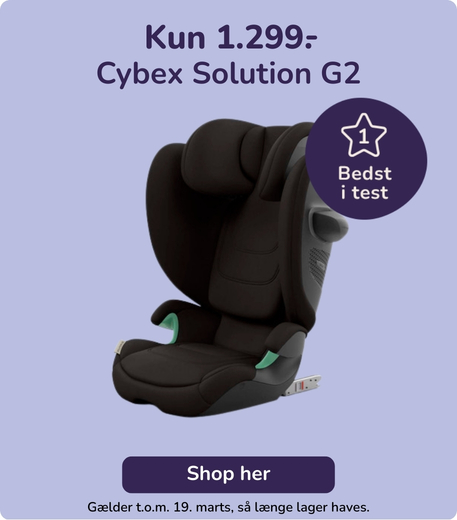 Testvinder Cybex Solution G2 kun 1.299,-