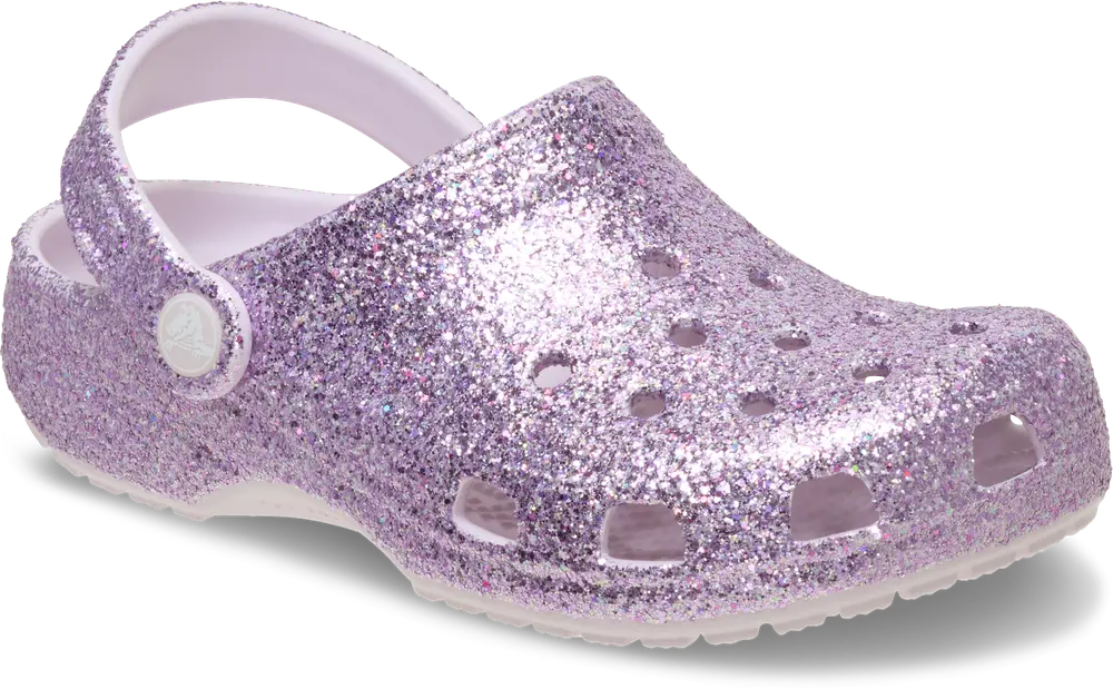 Crocs Classic Chunky Glitter Clog T - Grape Ice - 27/28 billede